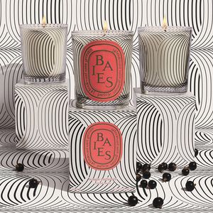 Rodzina kadzidła pachnąca świeca świeczki perfumowane 190g Basies Rose Santal IMITED Edition 1 V1Charming zapach i szybka dostawa Długi zapach po oświetleniem