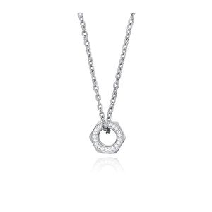 Korean designer ring necklace diamond simple niche men's street all-match titanium steel jewelry accessories