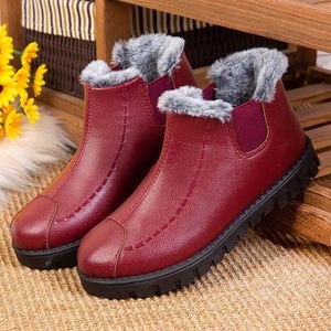 Inverno madre stivali in pelle di alta qualità all'aperto confortevole caldo antiscivolo piedi cotone scarpe produttori vendite dirette