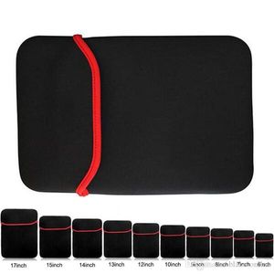 Bolsas para tablet de 6 a 17 polegadas, capa macia de neoprene para laptop, bolsa protetora para tablet de 7 