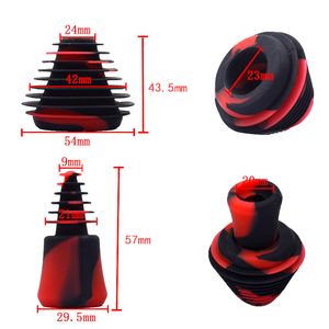 Silicone stoppers lids IN1 Cap Cover Drip Tip Kit bag for Glass Bong Hookah Bottle Water Pipes Accessories Tools Dust proof and leak proof