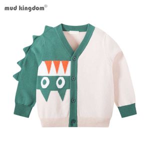 Mudkingdom Kids Knit Sweater Cartoon Baby Boy Clothes Cardigan Coat Winter Children's Clothing 210615