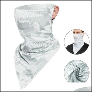 Caps Maschere Maschere Protezione Gear Elevande Girling Cooling Bandana Face ER con anelli per orecchie Outdoor Anti-Dust Protection Sun Sciarpa Sportiva Sciarpa Sciarpa Balaclava