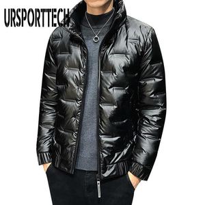 Ursportech Qualidade para baixo jaqueta homens inverno grosso quente 80% branco pato embaixo homem casaco jaqueta masculino chaqueta hombre 210528