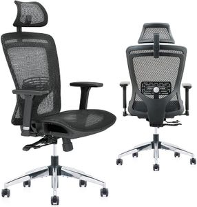 Ergonomisk reclining Office Chair with Mesh Seat and Back Flip up Neadrest Big Swivel Rocking Computer Desk stolar för hem