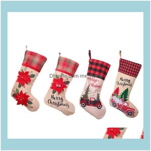 Decorations Festive Home & Gardenchristmas Stocking Hanging Cute Candy Gift Bag Christmas Decorative Socks Bags Party Supplies Cgy332 Drop D