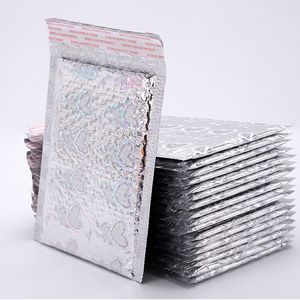 50Pcs Neue Blase Mailer Laser Aluminium Film Blase Umschlag Gedruckt Versand Taschen Mit Blase Express Verpackung Tasche 15x18cm