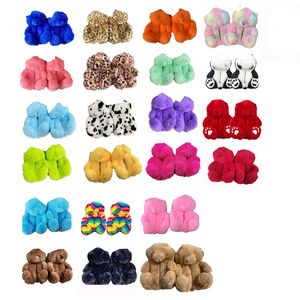 Wholesale cute pink shoes women for sale - Group buy Plush Bear House Slippers Brown Women Home Indoor Soft Anti slip Faux Fur Cute Fluffy Pink Winter Warm Shoe YFA3240