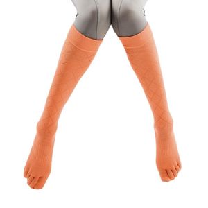 Calze sportive lunghe a punta intera Mesh Yoga al ginocchio suola stretta al polpaccio erogazione in silicone antiscivolo coscia alta