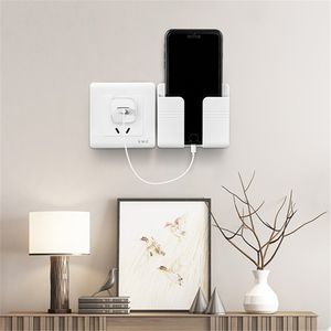 Mobile Phone Charging Hanging Holder Multifunction Wall Mounted Plug Bracket Remote Control Mounteds