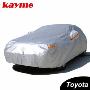 Kayme Waterproof full car cover sun protection for corolla avensis rav4 auris yaris camry prius hilux Land Cruiser Crown