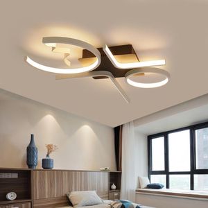 Aluminum Wave Ceiling Lights Modern LED Lamp For Living Room Bedroom Luminaire Plafonnier ZM1119