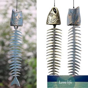 Fishbones Wind Chimes Clássico Retro Fish Bone Nosso Chimes Ornaments Metal Chimes Garden Sala de Estar Varanda Decoração Preço de Fábrica Especialista Qualidade Mais Recente