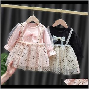 Klänningar Kläder Baby Kids Maternity Drop Leverans 2021 Springtime Children Girl for Child Girls Kläder 1Yearold Baby Födelsedag Princess Del