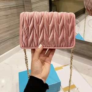 chains bag shoulder Corduroy Bags Luxurys Top designers Lady high Quality 2022 Women handbag Fashion handbags mother cossbody wallet totes printing Clutch purse