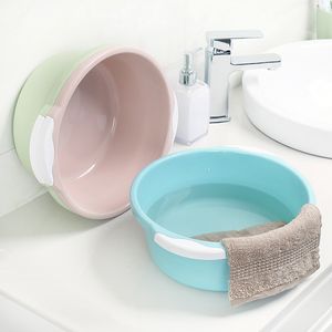 Household washbasin plastic basin large thick round wash basin small pot sale