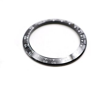 Hela högkvalitativa keramiska svart med vit skrift 38 6mm Watch Bezel för 116500 - 116520 Reparationsverktyg Kits180Y