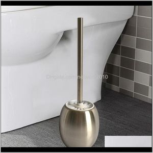 Brushes Bath Home & Garden Drop Delivery 2021 3 In 1 Stainless Steel Holders Nylon Cleaning Brush Toilet Chrome Wc Holder Bathroom Accessorie