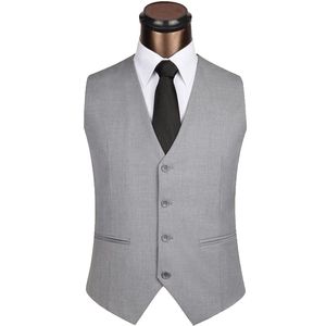 Solid Mens Waistcoat Formell Business Work Causal Slim Fit Vest för Män Retro Gentlemen Groomsman Mens Suit Västar Bröllop Gilet 210524