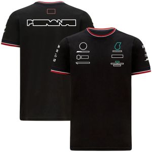 2021 여름 시즌 F1 포뮬러 ONE RACING SHORT-SLEEVED 티셔츠 스포츠 라운드 넥 티와 동일한 커스터마이징