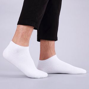 Solid Color Men Sport Cotton Socks White Black Gray Breathable Casual Sweat Absorbing Ankle Sock High Quality