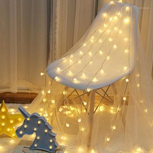 LEDs Rattan Balls String Lights Battery Garland Cotton Ball Light Chain Holiday Christmas For Patio Wedding Party Decoration