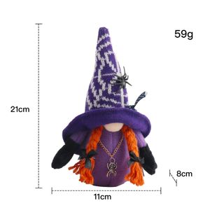 New Classic Halloween party decoration faceless dwarf doll ornaments dolls spider bat decorations