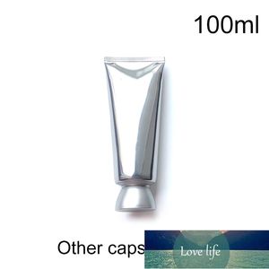 Packing Bottles 100g premium silver makeup lotion packaging cleanser cream squeeze tube toothpaste cosmetic Free