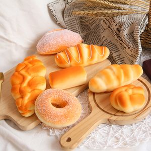 Squishy Food toys Creative Simulation Bread Toast Donuts Slow Rising Squeeze Stress Relief Toys Spoof Tease People Desktop Decoration