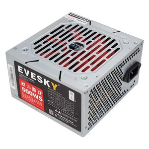 Evesky 500WS Computer Strömförsörjning 12cm Fläkt Back Line Nominell 300W Bildkort Non-Modular