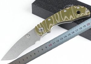 1 Sztuk High End Tactical Składany Nóż D2 Kamienny Wash Tanto Point Blade G10 + TC4 Titanium Stopu Uchwyt Outdoor EDC Kieszonkowe Noże