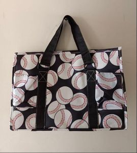 Outdoor Bags Large Canvas Tote Bag baseball softball stitching balls for kids and youth girls