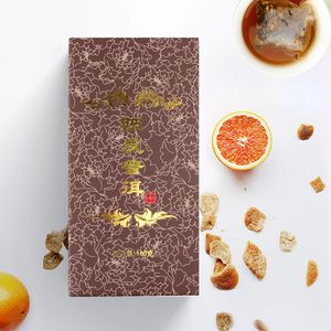 Authentic tangerine peel Pu er tea small square tablets soaked in water to keep healthy old mountain teas