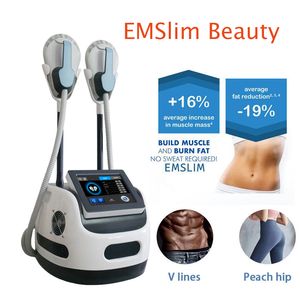 Tesla skin tightening lose weight ems slimming portable contouring muscle stimulator 2 handles hiemt machine with high quality