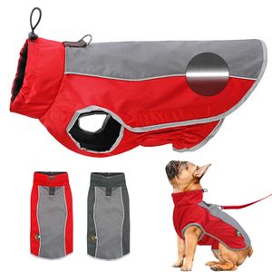 Roupas de cão reflexivo impermeável animal de estimação jaqueta de inverno casaco de cachorrinho roupa para pequenos médios grandes cães pitbull bulldog francês 211007