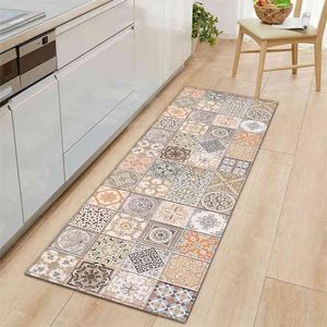 Bohemian Home Bath Mat Tapets Boho Anti-Slip Door Mat Tapete Tapetes de Porta Tapetes e Tapetes para Home Sala de estar Sala de banho 210917