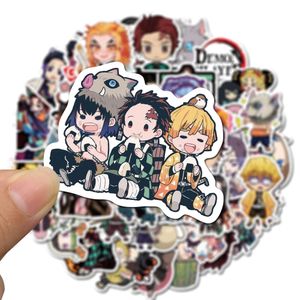 50 pcs-pack chibi divertido animes japão adesivo à prova d 'água adesivos para garrafa laptop planejador scrapbook notebook parede skateboard organizador diário decalizer v141