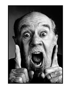 George Carlin Poster Målning Tryck Heminredning inramad eller oramat fotopapersmaterial