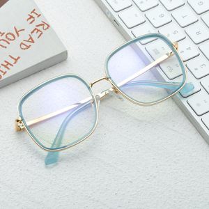 Moda Güneş Gözlüğü Çerçeveleri Eyeezi TR90 Metal Anti Mavi Işık Gözlük Çerçeve Kadınlar Retro Bahar Menteşe Temizle Optik Erkekler Kare Bilgisayar Dairesi
