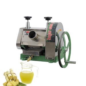 Rostfri Manuell Sugarcane Juice Machine Kommersiell Sugar Cane Juicer Squeezer Sugar Cane Press Extractor med handhjul