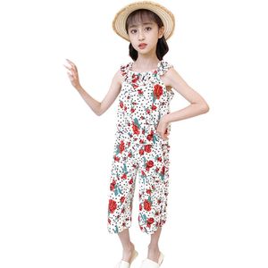 Girls Clothes Floral Vest + Short Dot For Teenage Summer Children's 210528