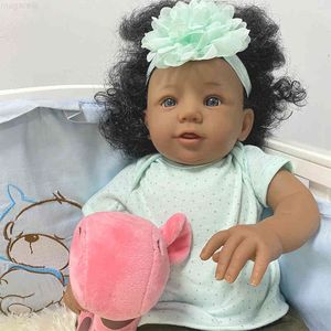 Wholesale blue dolls for sale - Group buy 55cm doll cloth and blue ey baby education toys Christmas gifts