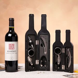 30Set/lot 3pcs & 5pcs/set Wine Bottle Opener Stopper Pourer Accessories Corkscrew Kit Foil Cutter Holder Wine Opener Wine Tools