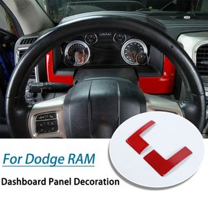 ABS Car Dashboard Decorative Frame For Dodge Ram Red Interior Accessories