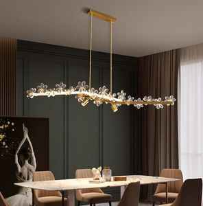 Lampadari di cristallo moderni da pranzo classico lampadario industriale loft illuminazione camera da letto luci in ottone lucentezza di cristallo per la cucina