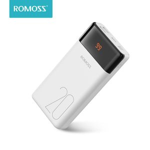 Romoss LT20PS Power Bank Mah Dual USB Powerbank Caricabatteria portatile portatile con display a LED per iPhone Huawei Xiaomi