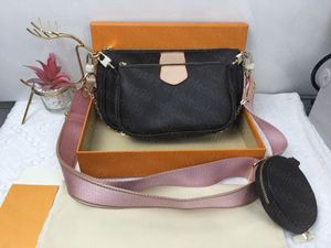 Klassische Damenhandtasche, Schulter-Clutch, echtes Leder, Umhängetasche, Messenger-Tasche, ausgestattet mit abnehmbarem Goldketten-Geldbörsen-Staubbeutel-Rucksack