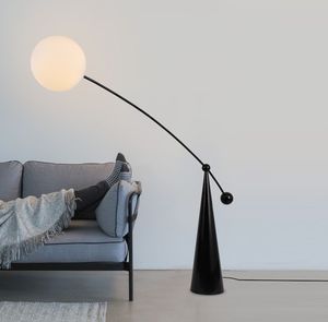 Senaste E27 Metall Golvlampa Nyaste Designer Stående Läsa Vardagsrum Belysning Inomhus