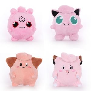 16-17 cm Peluş Clefairys Cleffas Jigglypuffs Pembe Yumuşak Karikatür Film Oyuncak Sevimli Güzel Bebek Şenlikli Noel Cadılar Bayramı Hediye Kid 210724