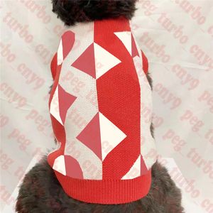 Sticka Jacquard Pet Sweater Vest Brand Husdjur Tröjor Hundkläder Trendiga hundar Sweatshirts Kläder Tre färger